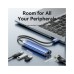 Концентратор VENTION USB 3.0 to USB 3.0x3/RJ45/Type-C Hub Blue Aluminum Alloy 5-in-1 (TGFSB)