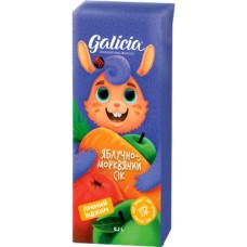 Сік дитячий Galicia Яблучно-морквяний прямого віджиму неосвітлений 200 мл (4820209560312)