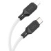 Дата кабель USB-C to Lightning 1.0m Cool silicone PD 20W X90 white HOCO (6931474788399)