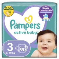 Підгузки Pampers Active Baby Mid Розмір 3 (6-10 кг) 90 ш (8001090949455)