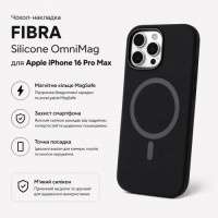 Чохол до мобільного телефона BeCover FIBRA Silicone OmniMag Apple iPhone 16 Pro Max Black (716232)