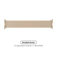 Ремінець до смарт-годинника Armorstandart Braided Solo Loop для Apple Watch 42 (Series 11-10)/41/40/38 Beige Size 4 (132 mm) (ARM64892)