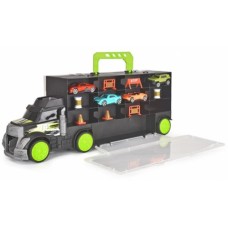 Ігровий набір Dickie Toys Трейлер перевізник авто 4 машинки з аксесуарами 43 см (3747007)
