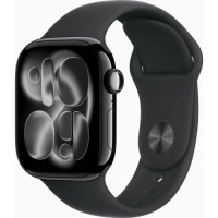 Смарт-годинник Apple Watch Series 11 GPS 42mm Jet Black Aluminium Case with Black Sport Band - M/L (MEQU4RK/A)