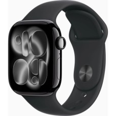 Смарт-годинник Apple Watch Series 11 GPS 42mm Jet Black Aluminium Case with Black Sport Band - M/L (MEQU4RK/A)