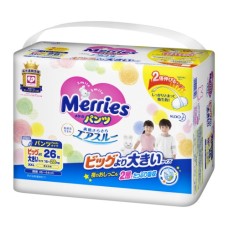 Підгузки Merries трусики для дітей розмір XXL 15-28 кг 26 шт (558862)