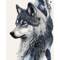 Картина по номерам Santi Міфічний вовк 40*50 см (954511)