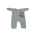Набір дитячого одягу Прованс для немовлят Сірий 3 одиниці (плед, чоловічок, пінетки (4823093427891)
