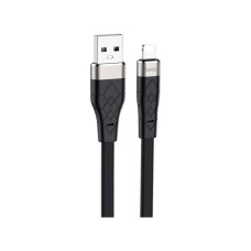 Дата кабель USB 2.0 AM to Lightning 1.0m 2.4A silicone X53 black HOCO (6931474738059)