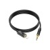 Кабель мультимедійний Lightning to 3.5mm M 1.0m silicone black HOCO (6942007625494)