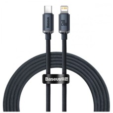 Дата кабель USB-C to Lightning 2.0m 20W Crystal Shine Series black Baseus (CAJY000301)