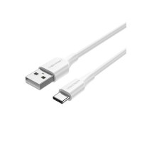 Дата кабель USB 2.0 AM to USB-C 1.0m 3A white Vention (CTHWF)