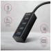 Концентратор AXAGON USB 3.1 to 4xUSB 3.0 1.2m black (HUE-M1AL)