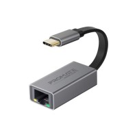 Адаптер Promate USB-C to RJ45 Ethernet 1000Mbps grey (gigaLink-c.grey)