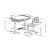 Парта зі стільцем FunDesk Littonia Grey (222529)