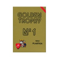 Гральні карти Modiano Golden Trophy 100 Plastic (red) (00452)