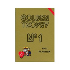 Гральні карти Modiano Golden Trophy 100 Plastic (red) (00452)