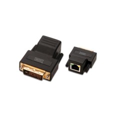 Адаптер DVI extender 70m 800x600/50m 1920x120060Hz CAT 5e/6 black Digitus (DS-54101)
