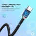 Дата кабель USB 2.0 AM to USB-C 2.0m US288 Aluminum Braid Black Ugreen (60128)