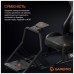 Крісло ігрове GamePro RS100 із кріпленням для керма, педалей та коробки передач Black (RS100)