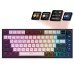 Клавіатура GamePro Asgard Valhalla Pro Rainy Switch Bluetooth/2.4G/USB USB White with display (MK160W-D-Pro)