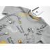 Футболка дитяча First kids з динозаврами (3032-98B-gray)