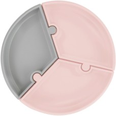 Тарілка дитяча MinikOiOi Puzzle секційна Pinky Pink / Powder Grey (101050058)