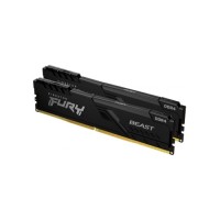 Модуль пам'яті для комп'ютера DDR4 32GB (2x16GB) 2666 MHz FURY Beast Black Kingston Fury (ex.HyperX) (KF426C16BBK2/32)