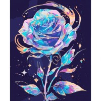 Картина по номерам Santi Блискуча троянда 40х50 см LED підс (956647)