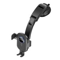 Універсальний автотримач Vention 4.7-7.2" затискач One Touch, присока, чорний (KSCB0)