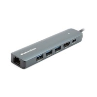 Концентратор Blueendless USB-C 6-in-1 3xUSB 3.0 + HDMI + RJ45 + USB-C PD100W (CA913909)