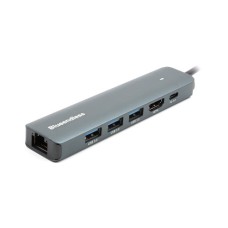 Концентратор Blueendless USB-C 6-in-1 3xUSB 3.0 + HDMI + RJ45 + USB-C PD100W (CA913909)