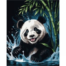 Картина по номерам Santi Весела панда 40х50 см (954805)