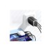 Зарядний пристрій Essager 2xUSB-C + 1xUSB PD67W QC4.0 FCP GaN black (ECT67W-LJB01-Z)