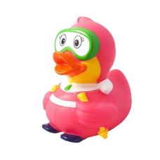 Іграшка для ванної LiLaLu Качка Лижниця рожева (L1635)