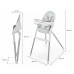 Стілець для годування Kinderkraft Dinnly Grey (5902533926558)