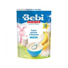 Дитяча каша Bebi Premium молочна Рисова з бананом +6 міс. 200 г (1105036)