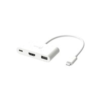 Концентратор J5create USB-C 3-in-1 1xHDMI + 1xUSB 3.2 + 1xUSB-C PD100W black (JCA379EW-N)