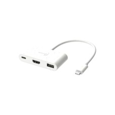 Концентратор J5create USB-C 3-in-1 1xHDMI + 1xUSB 3.2 + 1xUSB-C PD100W black (JCA379EW-N)
