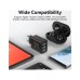 Зарядний пристрій Vention 3xUSB A 12W Black (FEAB0-EU)