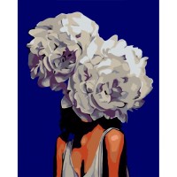 Картина по номерам ZiBi Квіти у волоссі 40*50 см ART Line (ZB.64225)