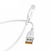 Дата кабель USB 2.0 AM to USB-C 1.0m 2.4A silicone white Denmen (DM-D06T-WH)