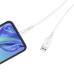 Дата кабель USB 2.0 AM to USB-C 1.0m 2.4A silicone white Denmen (DM-D06T-WH)