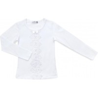 Кофта дитяча Matilda з мереживом (6689-164G-white)