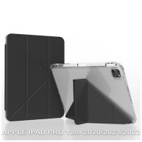 Чохол до планшета BeCover Ultra Slim Origami Transparent Apple iPad Pro 12.9 2020/2021/2022 Black (711694)