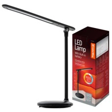 Настільна лампа ColorWay 4W з вбудованим акумулятором 1800 mAh USB in/out 5V*1A, black (CW-DL02B-B)