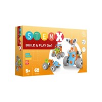 Конструктор Stem з болтами Build&Play 3 в 1 на 62 деталі (3858894673261)