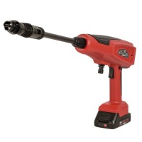 Мийка високого тиску Vitals Master Am 1860n3-2Kit, низького тиску, 18V, 2×2Ah, 180l/год, 30bar, кейс (243498)