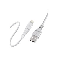 Дата кабель USB 2.0 AM to Lightning 1.2m 2.4A MFi PowerLine-Ai120 white Promate (powerline-ai120.white)
