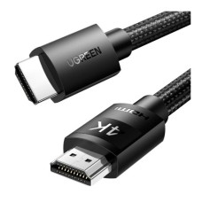 Кабель мультимедійний HDMI M to HDMI M 10.0m 4K30Hz braided HD119 black Ugreen (40104)